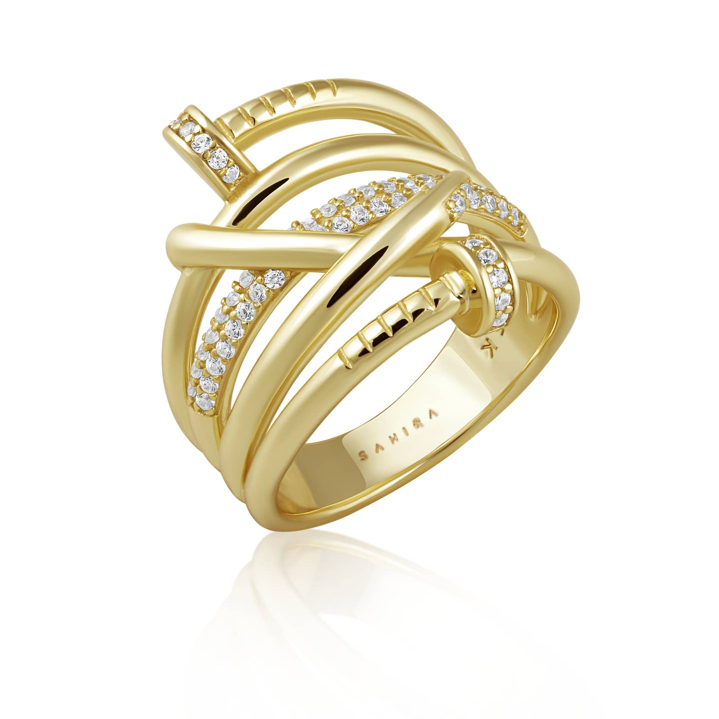 8'  Sabrina Pave Nail Ring